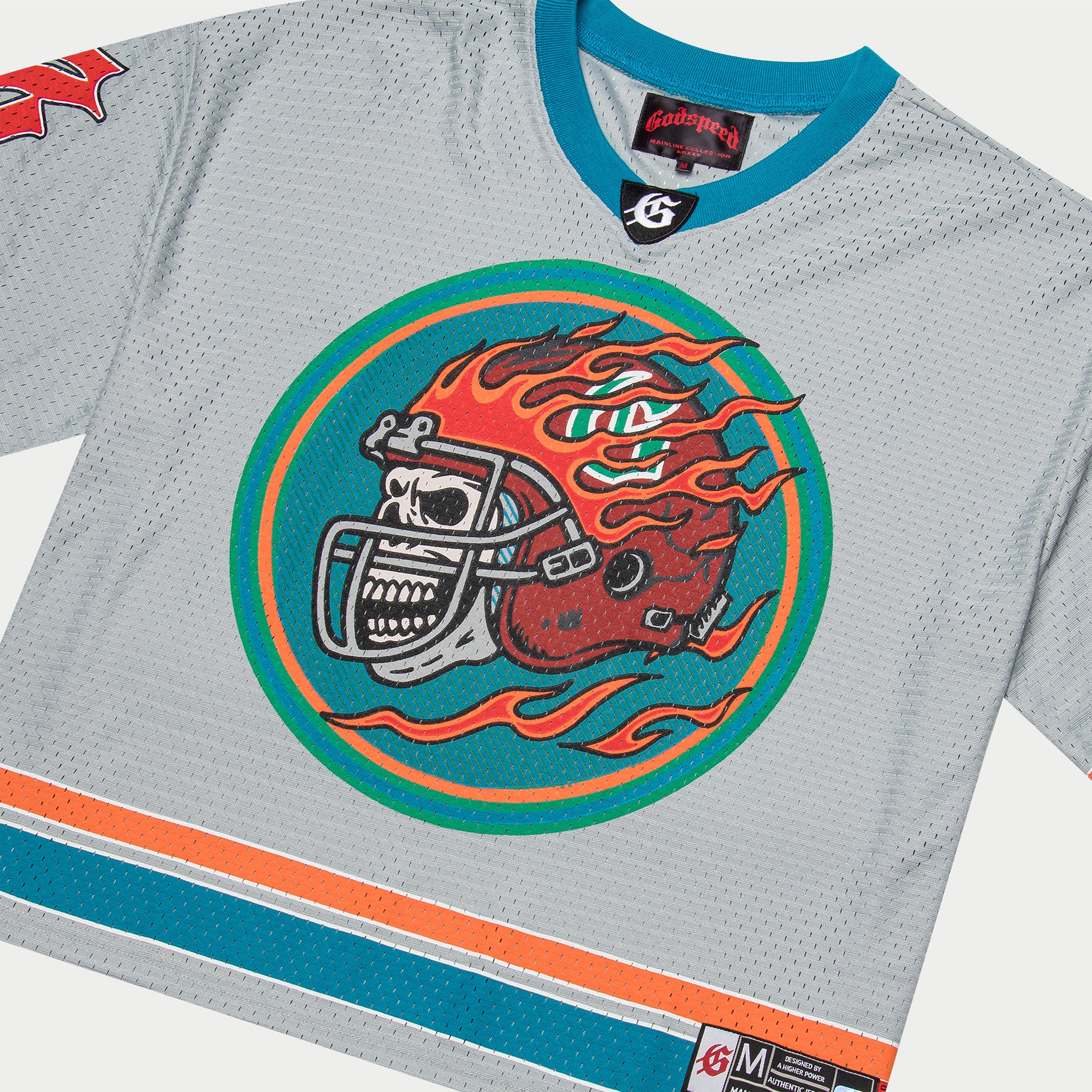 First Down Jersey (Grey/Blue/Orange) - Image 2