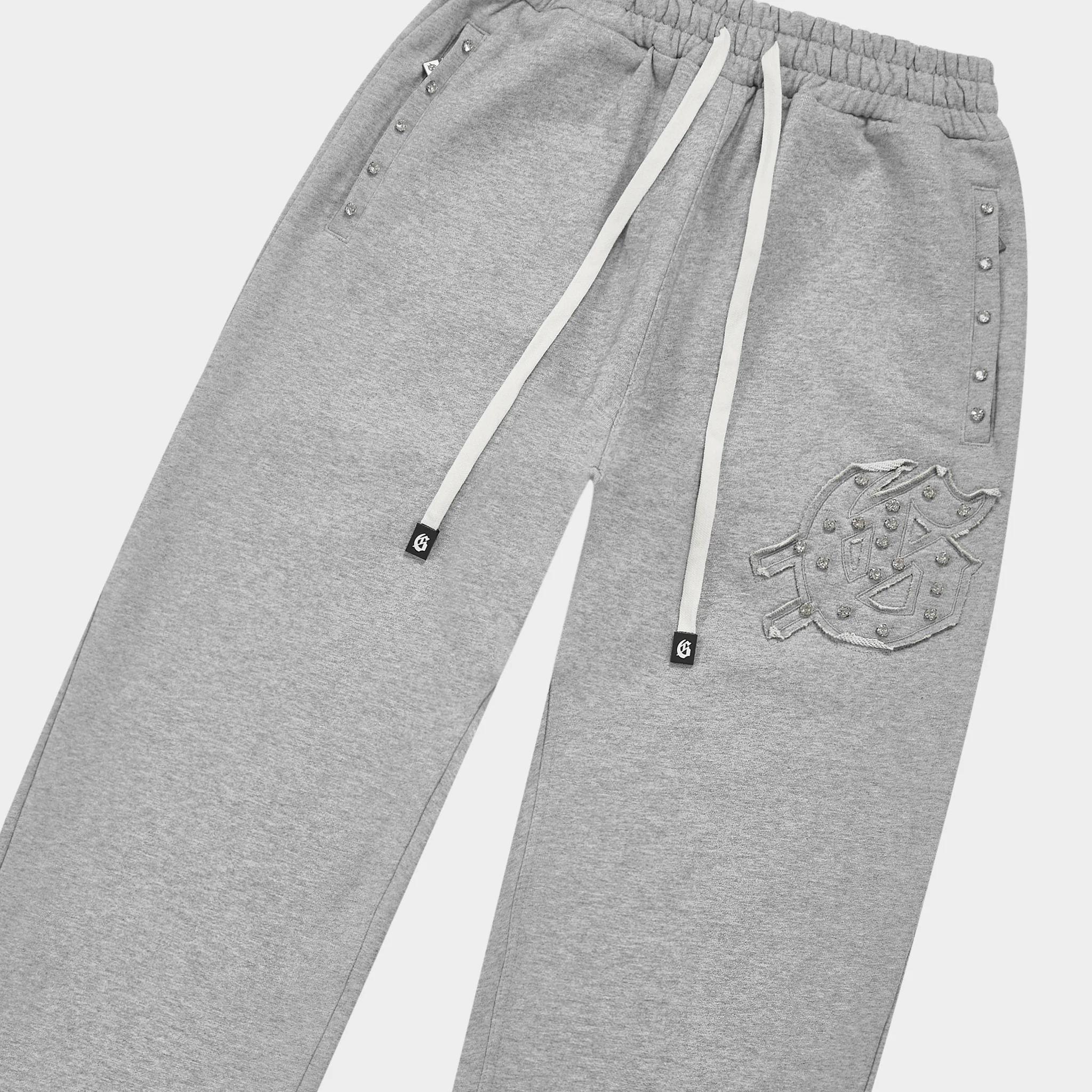 Symmetric Studed Sweatsuit V2 (Heather Grey VVS💎) - Image 6