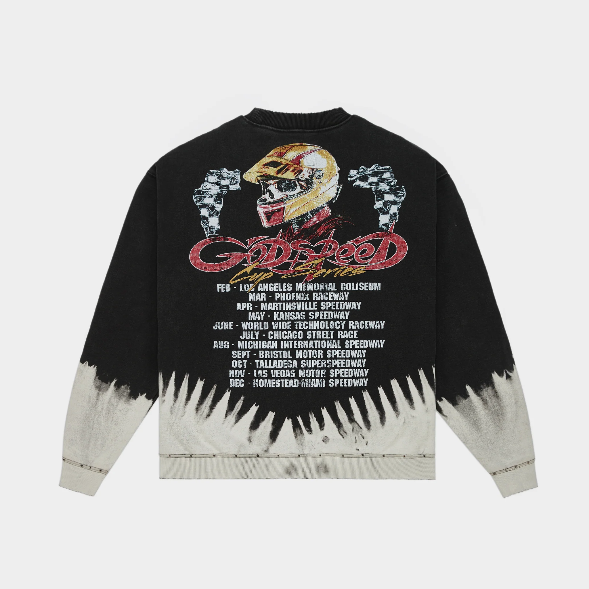 F.T.W SWEATSHIRT (Black Bleached Wash) - Image 3