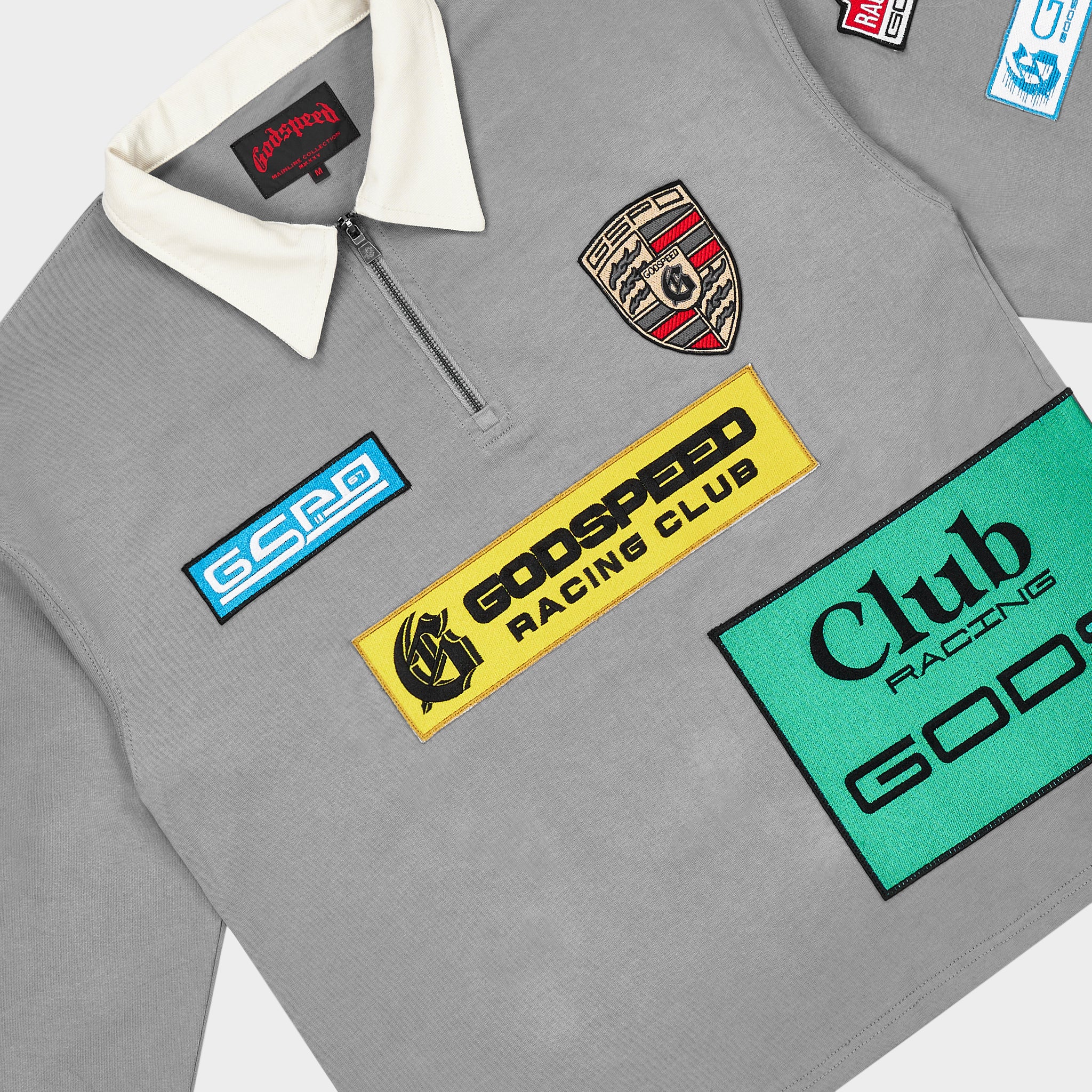 GRC Quarter Zip Polo (Grey) - Image 3