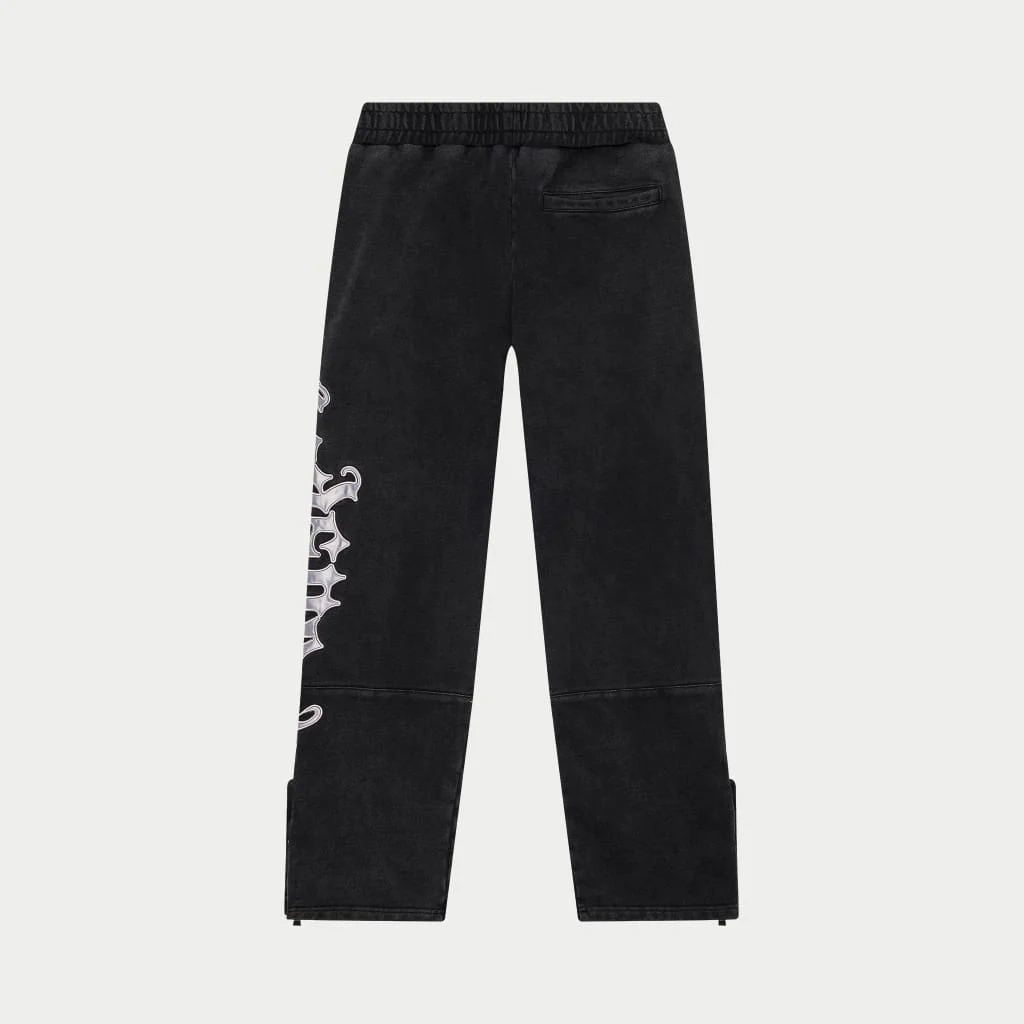 OG Logo Sweatsuit V2 (Black Wash/Silver Satin) - Image 7