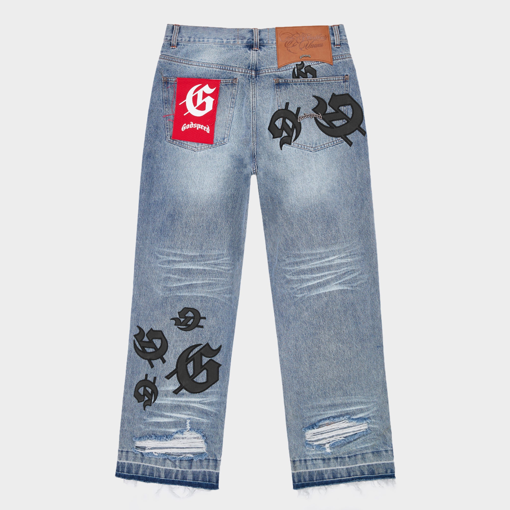 Scattered GS Logo Denim (Blue Wash) - Image 2