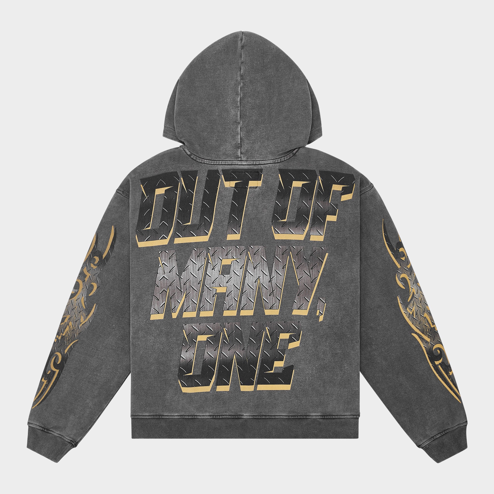 Steel Sharpens Steel Hoodie (Grey Wash) - Image 3