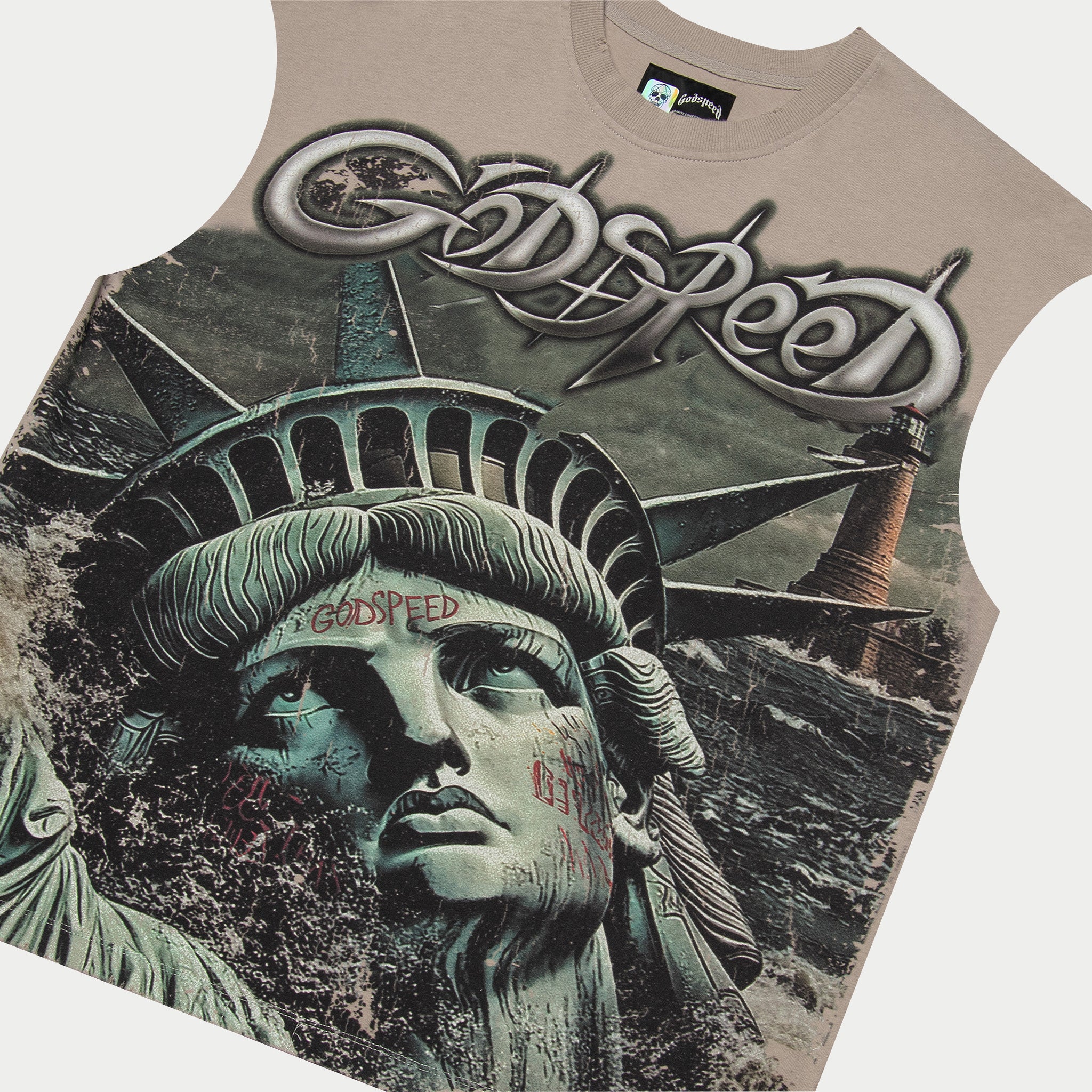 Sunken Liberty 2 Sleeveless (Slate Grey) - Image 2