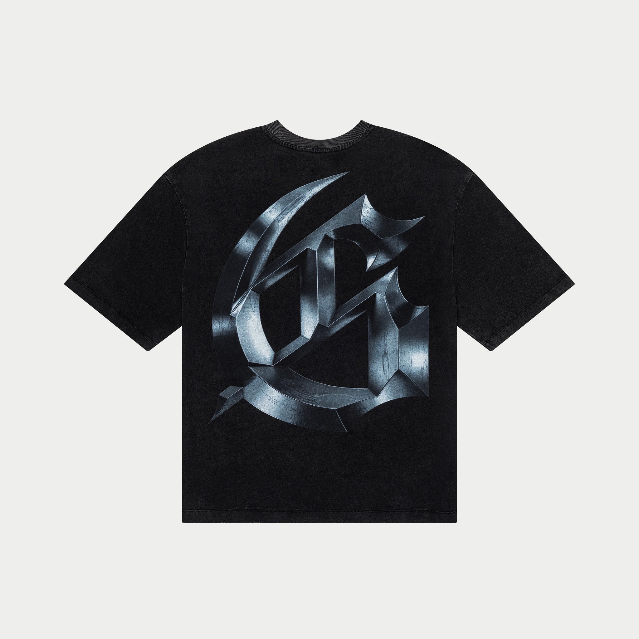 Symmetrical Logo T-Shirt (Black Wash) - Image 2